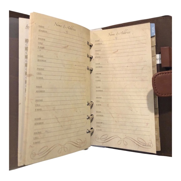 NEW Day Runner At-A-Glance Fabric and Leather Address Book Organizer - Picture 4 of 5